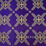 120= Small Purple base with Gold design Large